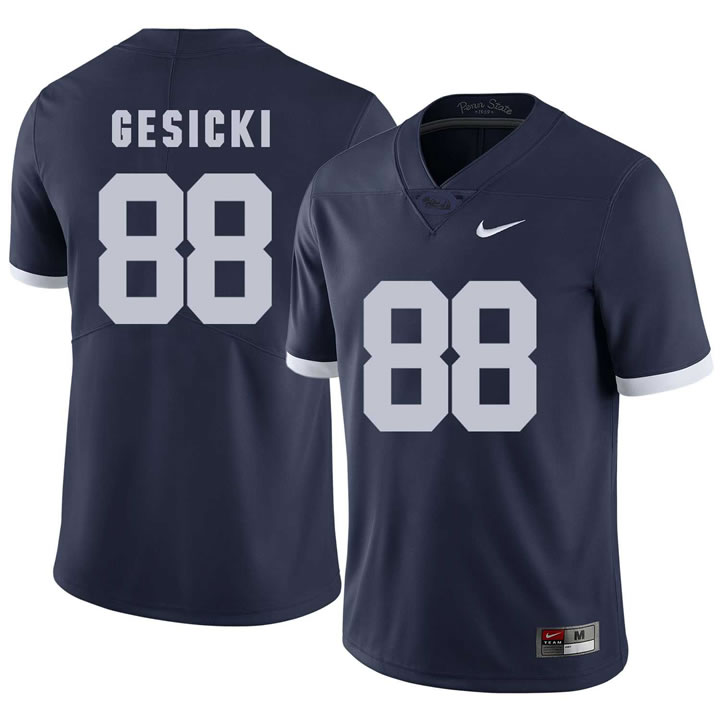Penn State Nittany Lions 88 Mike Gesicki Navy College Football Jersey DingZhi